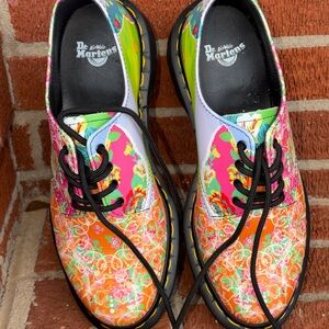 Dr. Martens Multicolor Floral Lace-Up Shoes